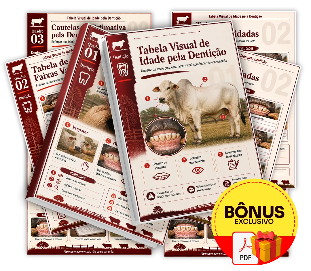 Mockup do bônus 2: Tabela Visual de Idade pela Dentição