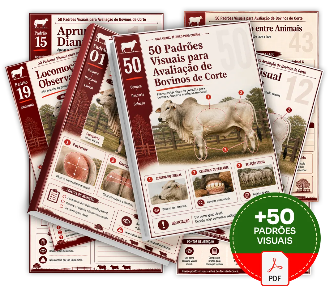 Mockup 50 Padrões Visuais para Avaliação de Bovinos de Corte